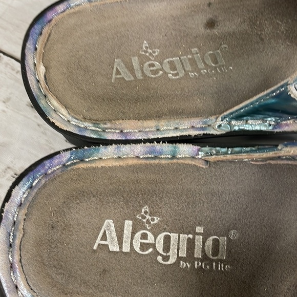 Alegria Venice Impressionista Pastel Watercolor Look Sandals Size 8-8.5 - Picture 6 of 13